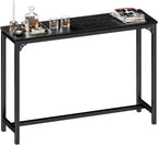 63" Bar Table, Bar Height Pub Table, Counter Height Bar Table, Rectangular High Top Kitchen & Dining Counter Tables with Sturdy Legs & Easy-to-Clean Top, Indoor use, Black - Grand Goldman