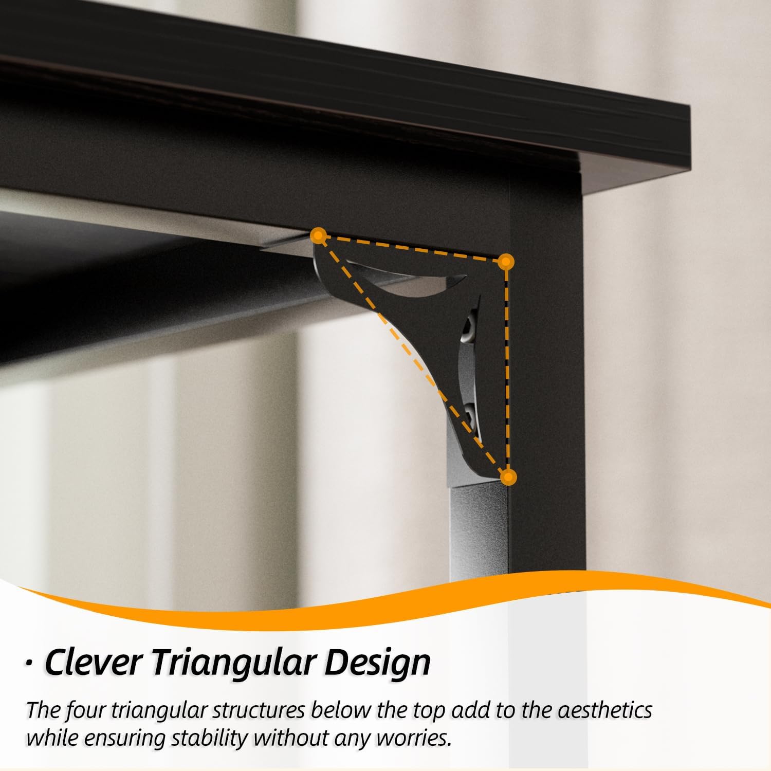 63" Bar Table, Bar Height Pub Table, Counter Height Bar Table, Rectangular High Top Kitchen & Dining Counter Tables with Sturdy Legs & Easy-to-Clean Top, Indoor use, Black - Grand Goldman