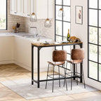 63" Bar Table, Bar Height Pub Table, Counter Height Bar Table, Rectangular High Top Kitchen & Dining Counter Tables with Sturdy Legs & Easy-to-Clean Top, Indoor use, Black - Grand Goldman