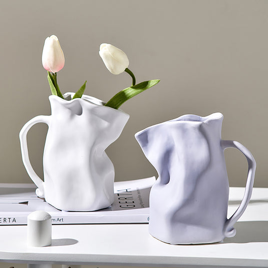 Nordic Luxury Electroplated Ceramic Vase Ornaments