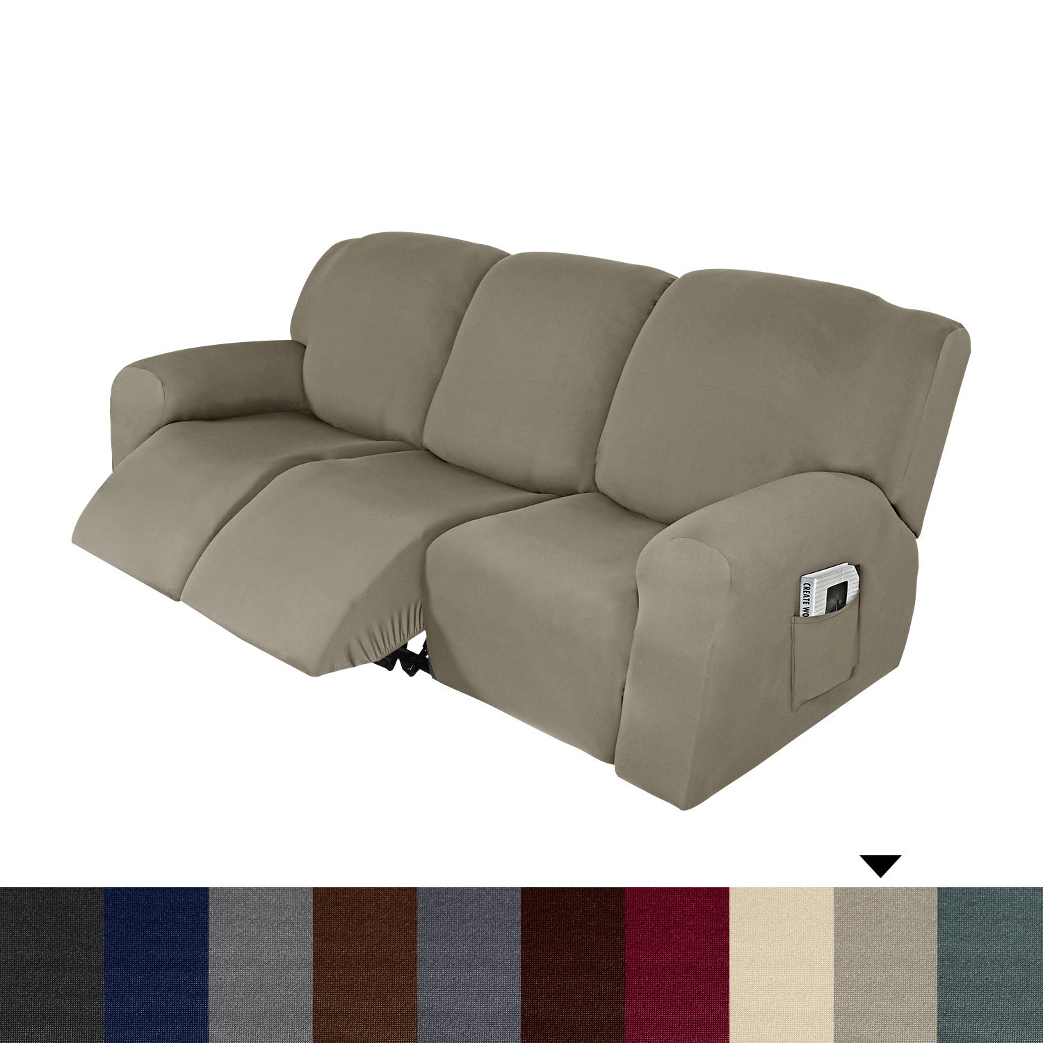 Husholdningsmælk Silke Recliner Sofa Betræk