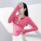 Veste de yoga pour femme, ajustée, à séchage rapide, pour le sport