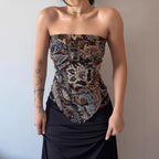 Design Sense Pleated Waist Tight Short Vest