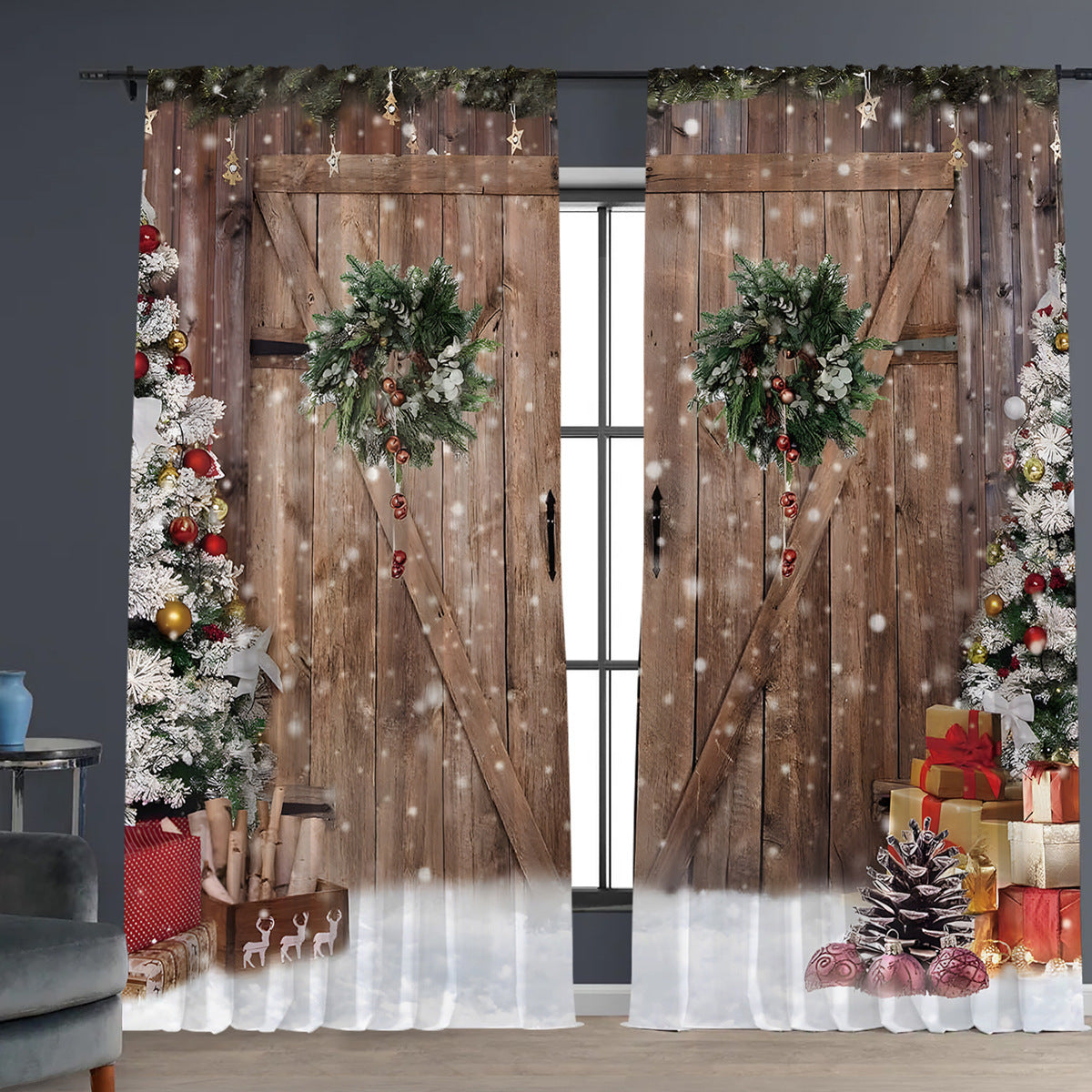 Digital Printed Christmas Curtains