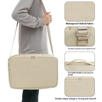 Folding Travel Bag Leather Case Hanging Storage Bag Single Shoulder Portable