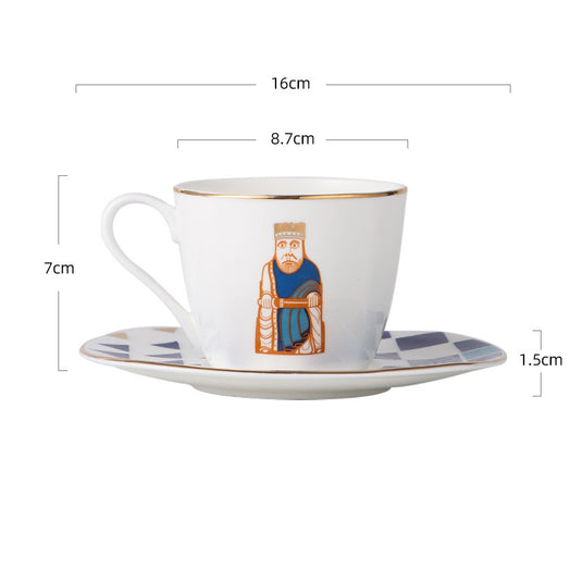 British Museum Joint Phnom Penh Bone China Coffee Cup And Saucer Set