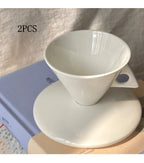 Pure White Creative Simple Ceramic Bone China