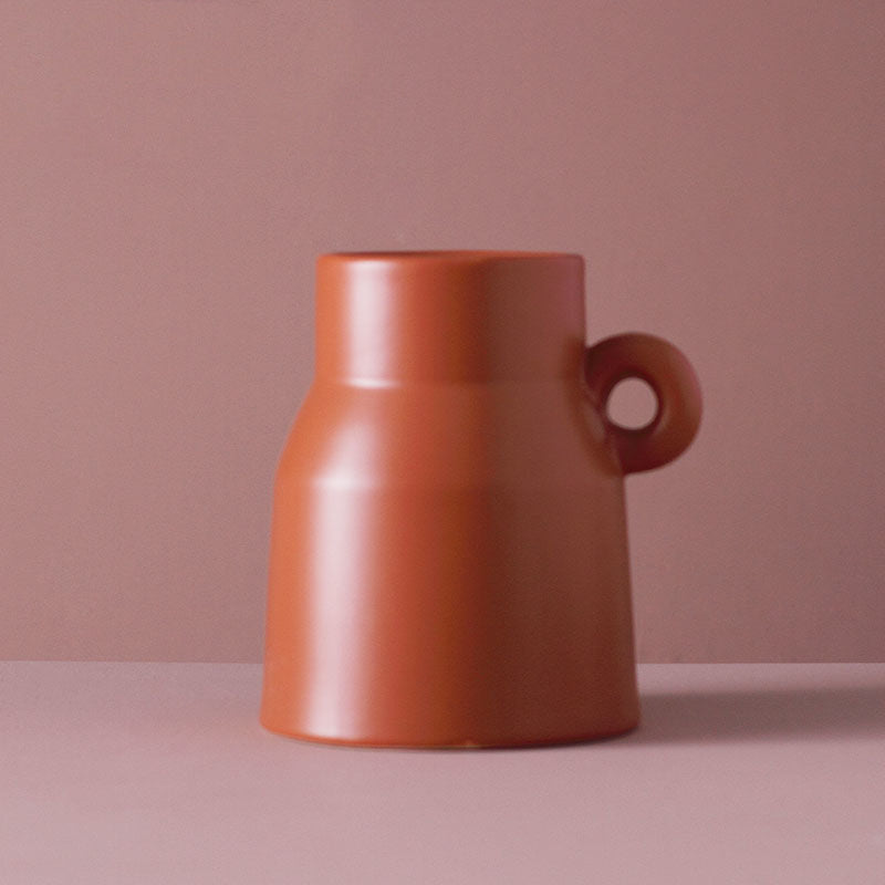 Modern minimalist living room wine cabinet dry flower vase soft decoration