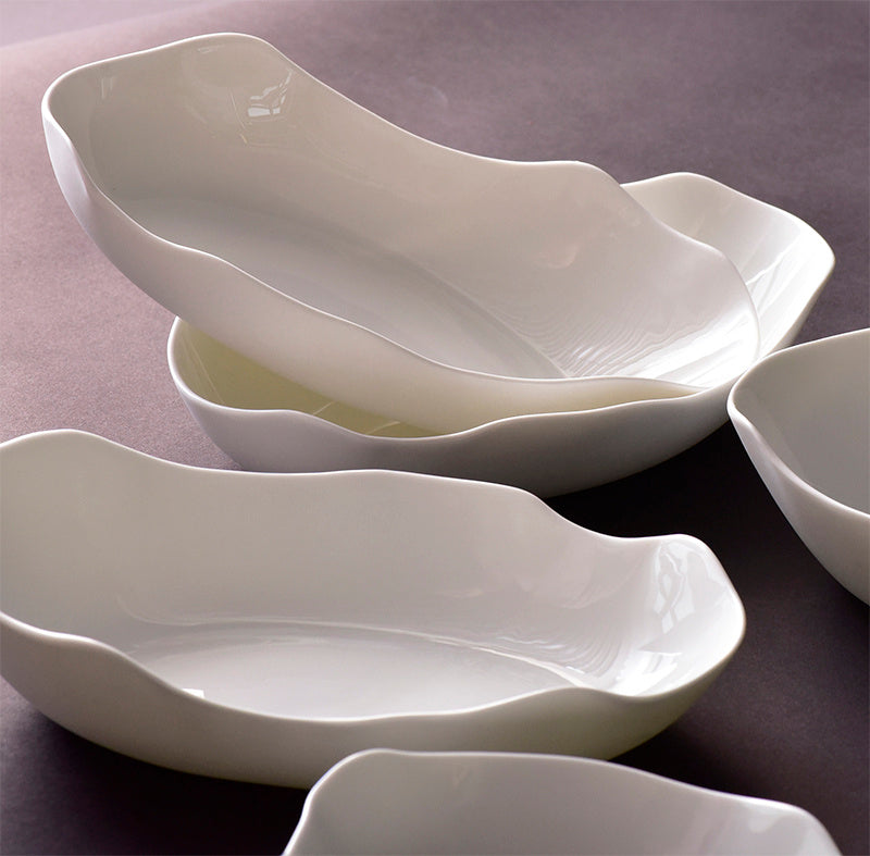 Creative Ultra-thin Bone China Irregular Salad Plate