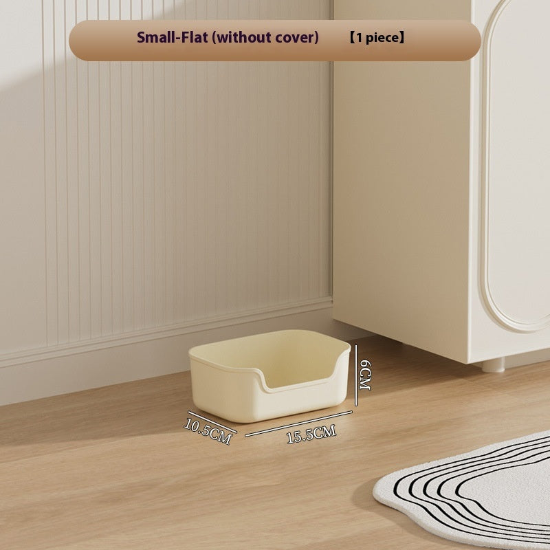 Cream Style Household Storage Box With Lid Desktop Clothing Storage Box Large