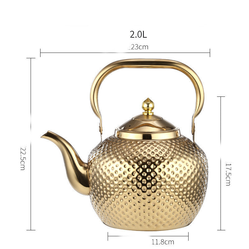 Spherical Handle Stainless Steel With Strainer Household Tea Table Kettle