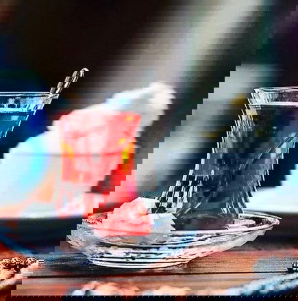 6 Pieces Turkish Tea Glass Cup Set 125ml - Grand Goldman