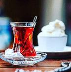 6 Pieces Turkish Tea Glass Cup Set 125ml - Grand Goldman