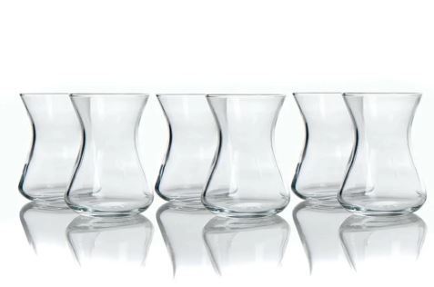 6 Pieces Turkish Tea Glass Cup Set 125ml - Grand Goldman