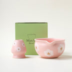 Flower Pattern Tea Whisk Benli Tea Bowl Set