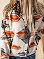 Women's Casual Western-Inspired Printed Jacket