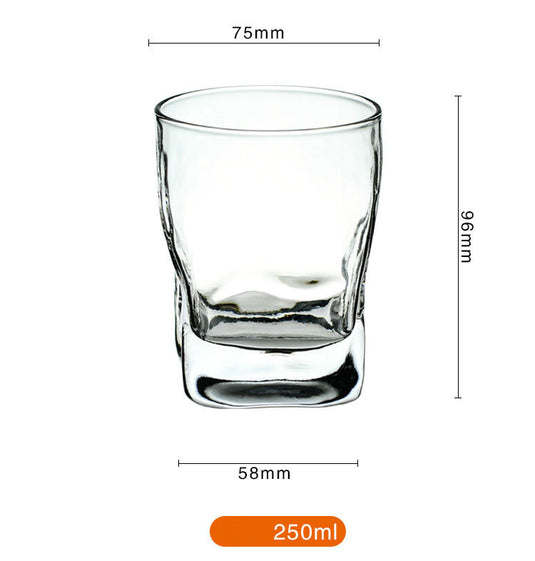 Husholdningssimpelt varmebestandigt glas whiskyglas