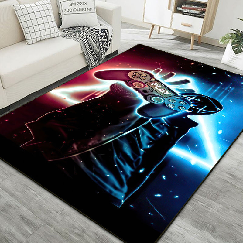 Home Living Room Game Console Controller Printed Decorative Carpet