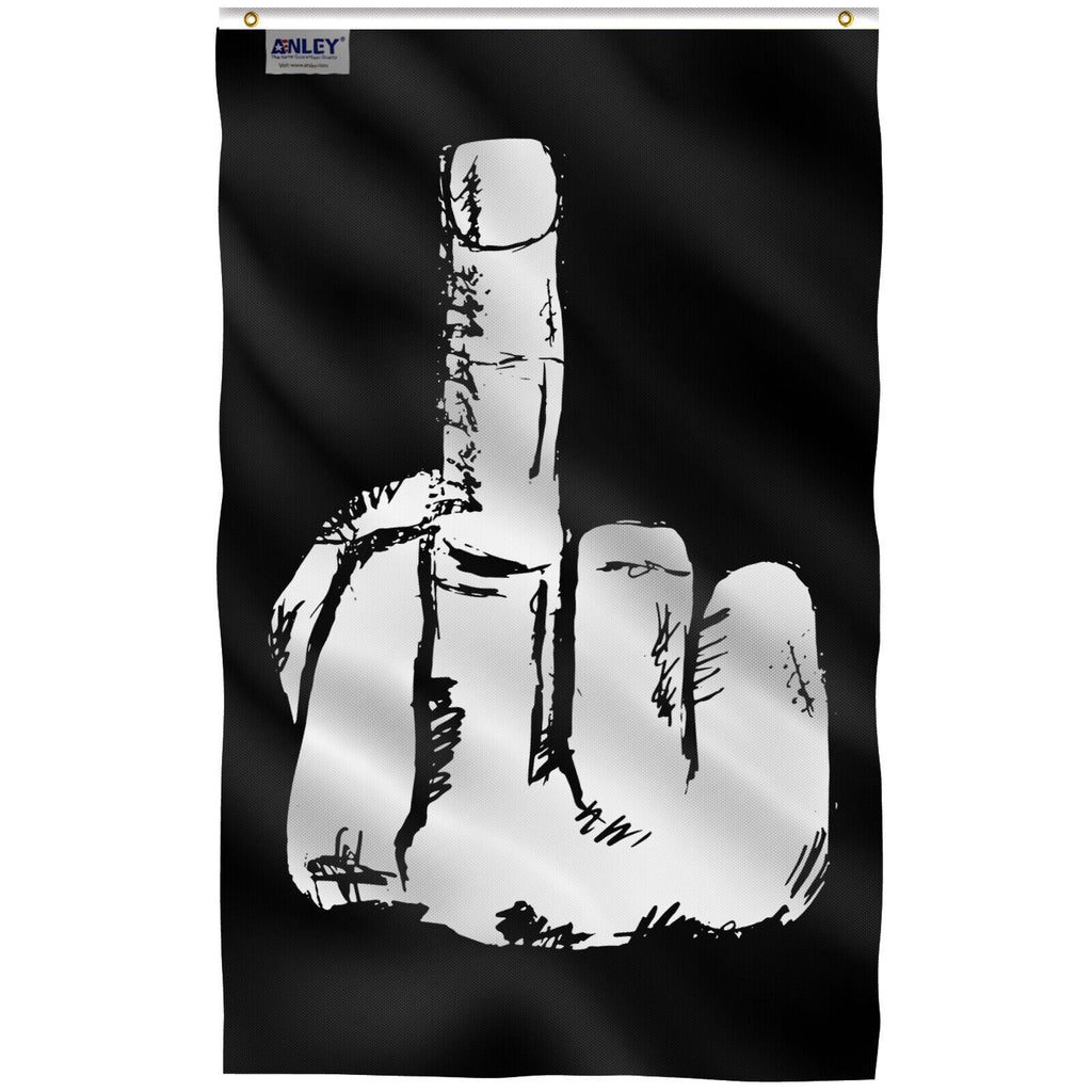 Dormitory Banner Funny Prank Middle Finger Flag
