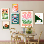 Artistic Style Abstract Poster Dopamine Canvas Decorative Painting