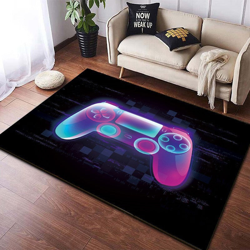 Home Living Room Game Console Controller Printed Decorative Carpet
