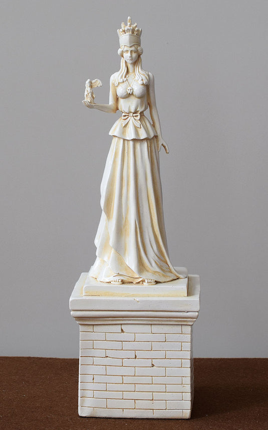 Déesse grecque Athéna Sculpture Statue Plâtre