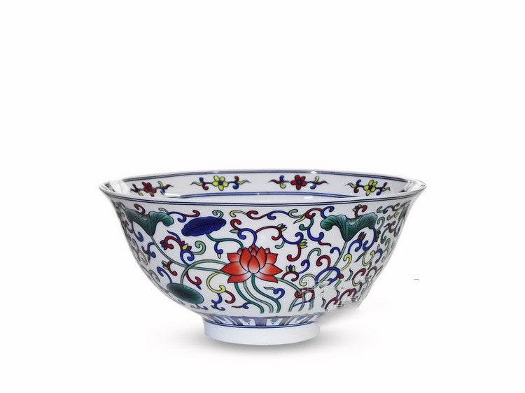 Dragon And Phoenix Chinese Bone China Rice Bowl