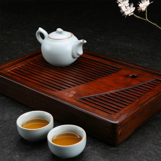 New Carbonized Bamboo Tea Tray