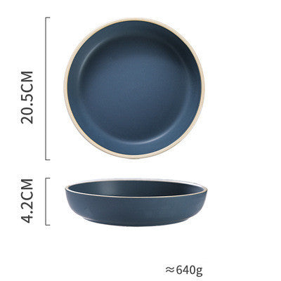 Tableware Morandi Dishes Set Ceramic Style Plate