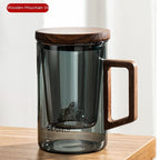 Office Tea Water Separation High Borosilicate Glasses