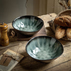 7.5 Inch Ceramic Bowl Vintage Salad Bowl Vegetable Bowl Micro Flaw - Grand Goldman