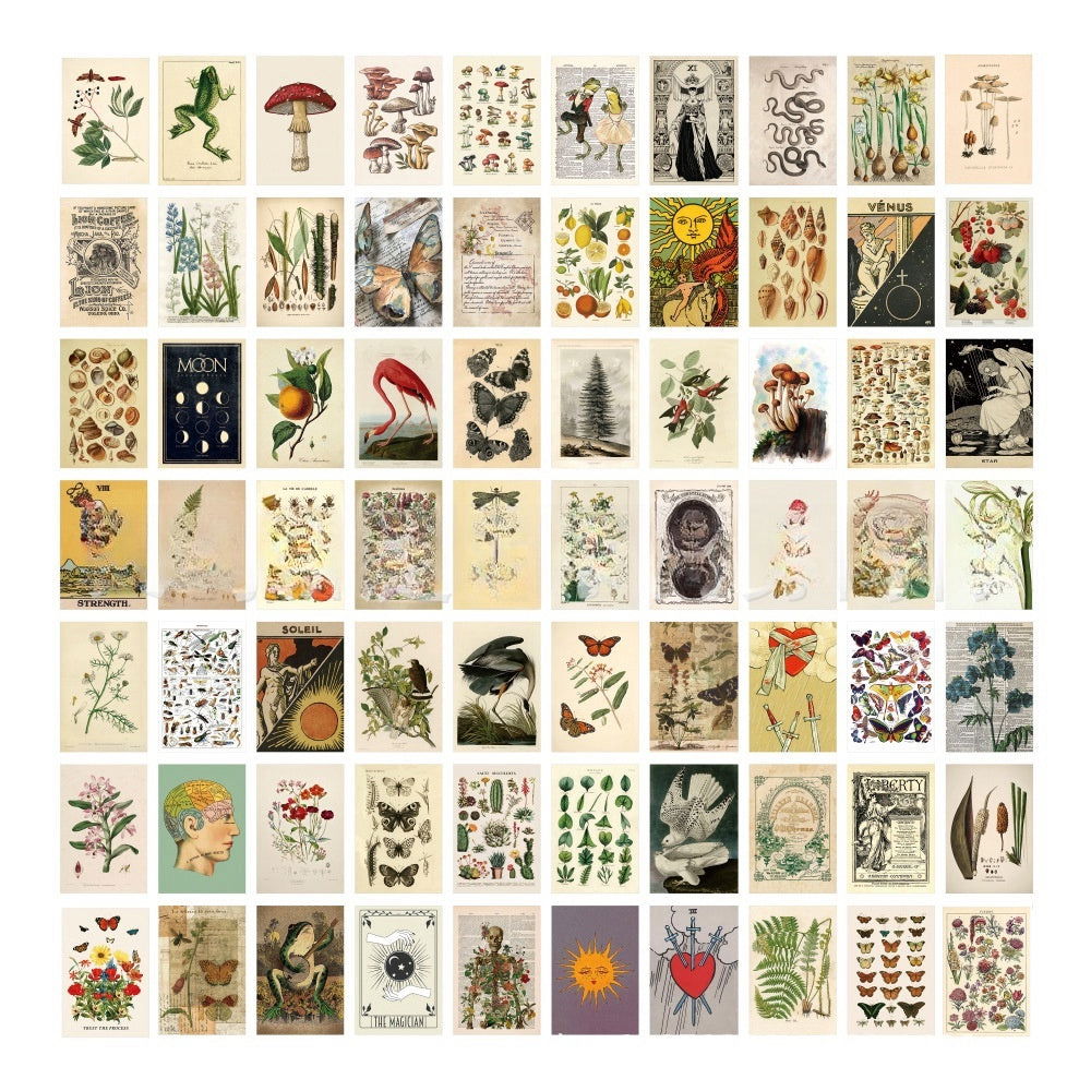 70 Mini Posters Pack 10x15cm Each Mood Postcard Travel & Escape Poster ...