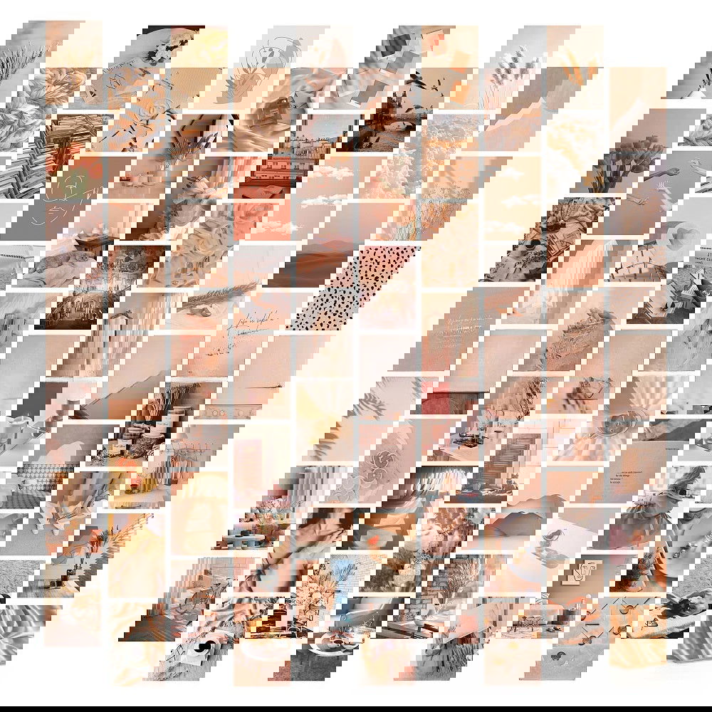 70 Mini Posters Pack 10x15cm Each Mood Postcard Travel & Escape Poster Decoration Painting Sheets for Home Lining Room Kitchen Bathroom - Grand Goldman