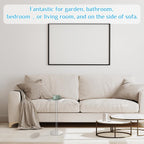 2 Pcs Acrylic Drink Side Tables 10 l x 10 W x 24.2 H Clear Living Room Round Coffee Cocktail Tables for Small Space End for Living Room Balcony Bedroom Easy Assembly