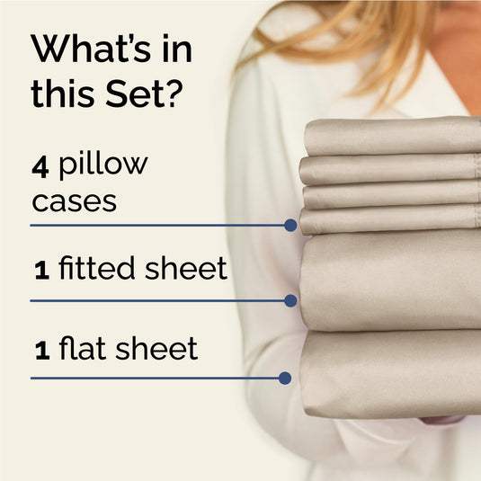 King 6 Piece Sheet Set - Breathable & Cooling Bed Sheets - Hotel Luxury Bed Sheets for Women, Men, Kids & Teens - Comfy Bedding with Deep Pockets & Easy Fit - Soft and Wrinkle Free - King White Sheets