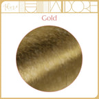 Harper Accent Side Table with Stylish Gold Frame, Round 16" Glass Top, Brushed MetalBase, Modern Metal SideTable or EndTable for Living Room, BedsideTable in Bedroom, Fully Assembled