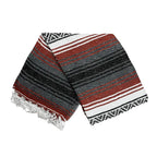 Open Road Goods Mexikanische Decke - Authentische Serape Falsa Decke - Handgefertigt (Rost)