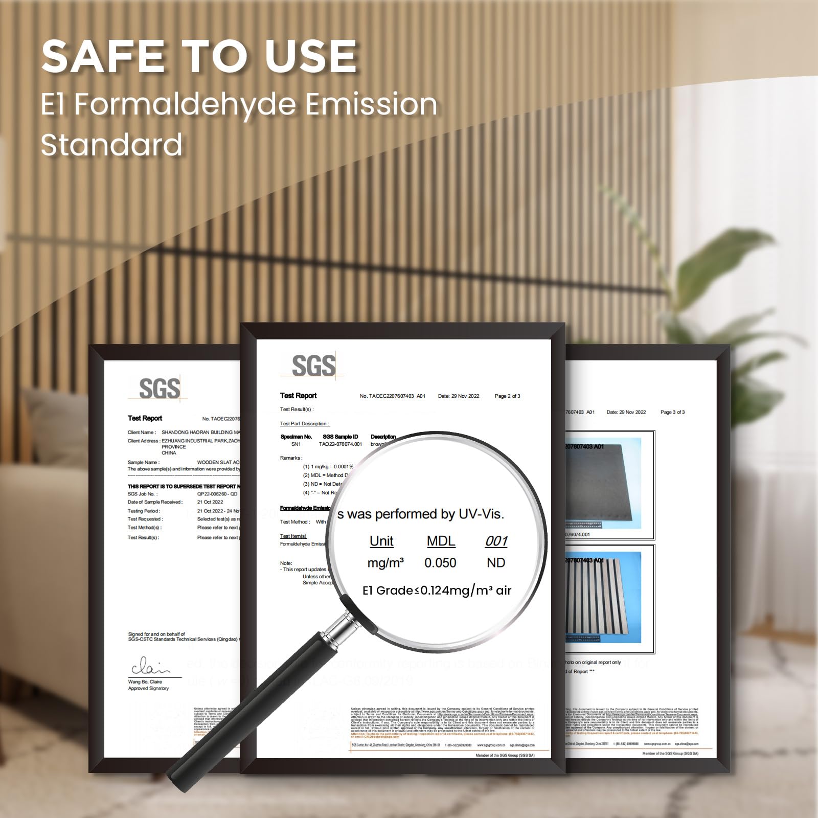 SOCBAZZAR Wood Slat Acoustic Panels for Wall and Ceiling, 3D Fluted Wood Veneer Paneling, 47.3" x 23.6" Each Soundpoof Wooden Slat Wall Panel - White Oak, 4 Pack