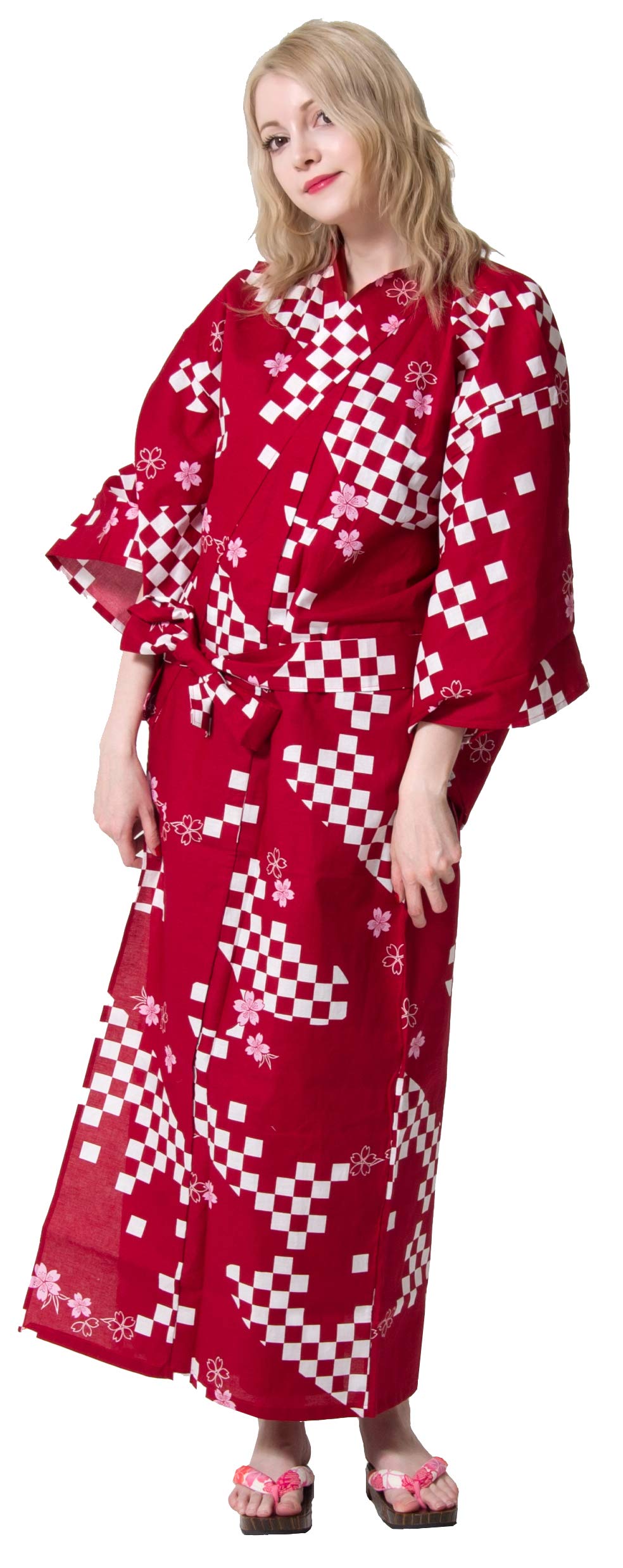 Dita Tokyoin Traditional Made In Japan Cotton Yukata Robe (Japanese Pajama Kimono) Easy Wearing set2