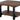 Pomona 27-Inch Rustic Square Coffee Table – Solid Pine Wood with Natural Weathered Finish and Industrial Metal Legs – Small Space Living Room Accent by Alaterre Furniture