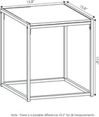 Furinno Camus Modern Living Room Coffee Table with 2 End Tables Set, French Oak Grey