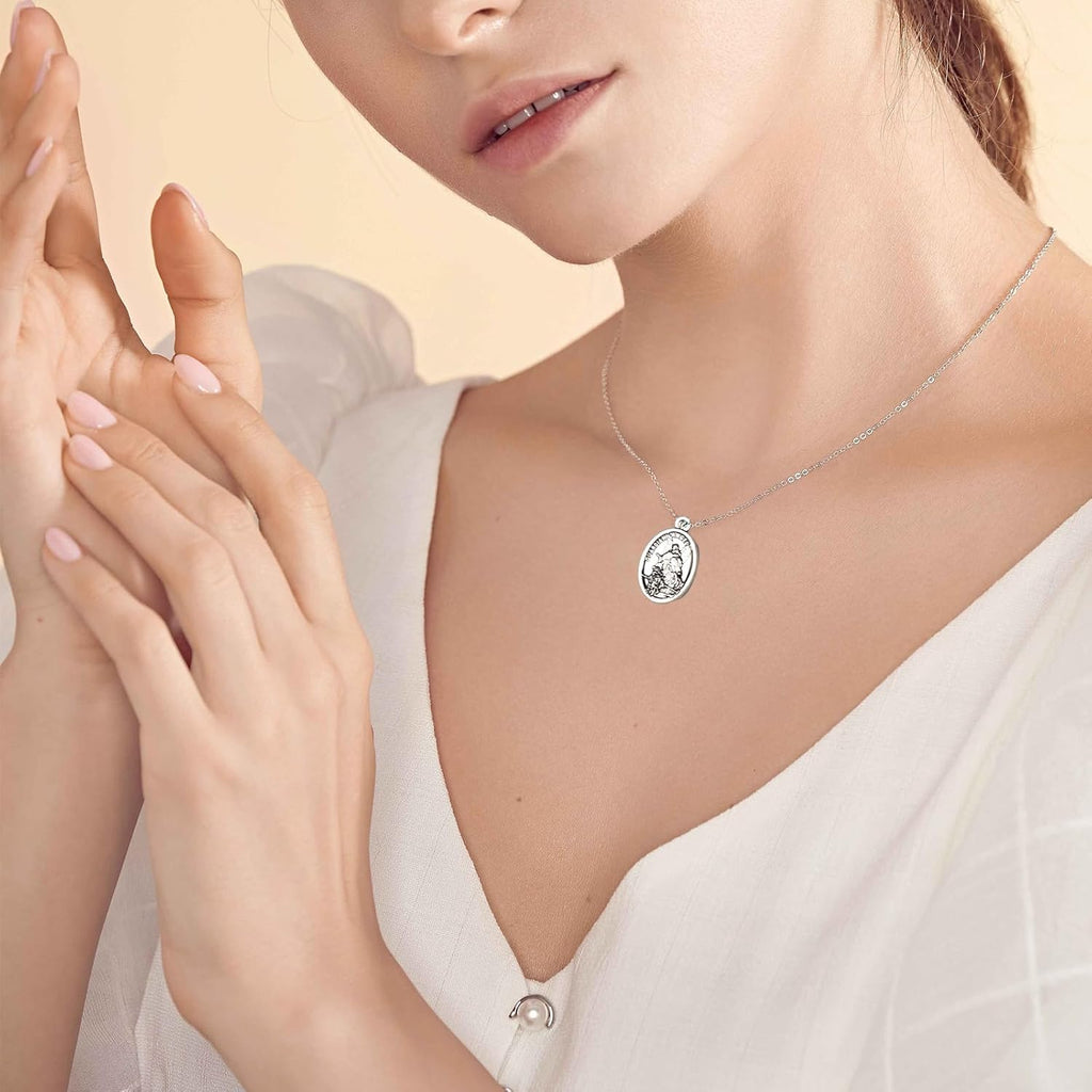 10 Pcs St Michael Medal Saint Michael Pendant,St Michael Pendant for Archangel Michael Necklace,San Miguel Arcangel Medalla Religious Medals for Men Women