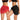 2 Pieces Sarong Cover Ups for Women Beach Bathing Suit Wrap Sheer Short Skirt Bikini Chiffon Scarf for Swimwear (Black Red