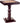 Frenchi Furniture Table, 22.58 x 22.06 x 22.06 in, Mahogany