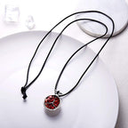 fly way Exaggerated Long Pomegranate Necklace, Novel and Fashionable Fruit Pendant Necklace