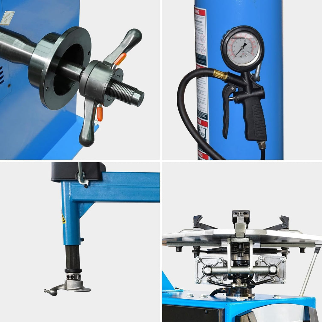 1.5HP Pneumatic Tire Changer Machine, Automatic Tilt-Back with 41.3" Bead Breaker & 10"-24" Rim Clamp - Professional Tire Machine for Truck, Car, Motorcycle