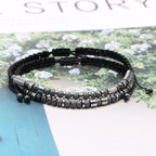 JoycuFF Tue keinem weh Inspirierende Morse-Code-Armbänder für Frauen Männer Motivations-Geburtstags-Weihnachts-Strang-Schmuck Lustig Einzigartig Weibliche Freundin Freundschaft Abschlussgeschenke