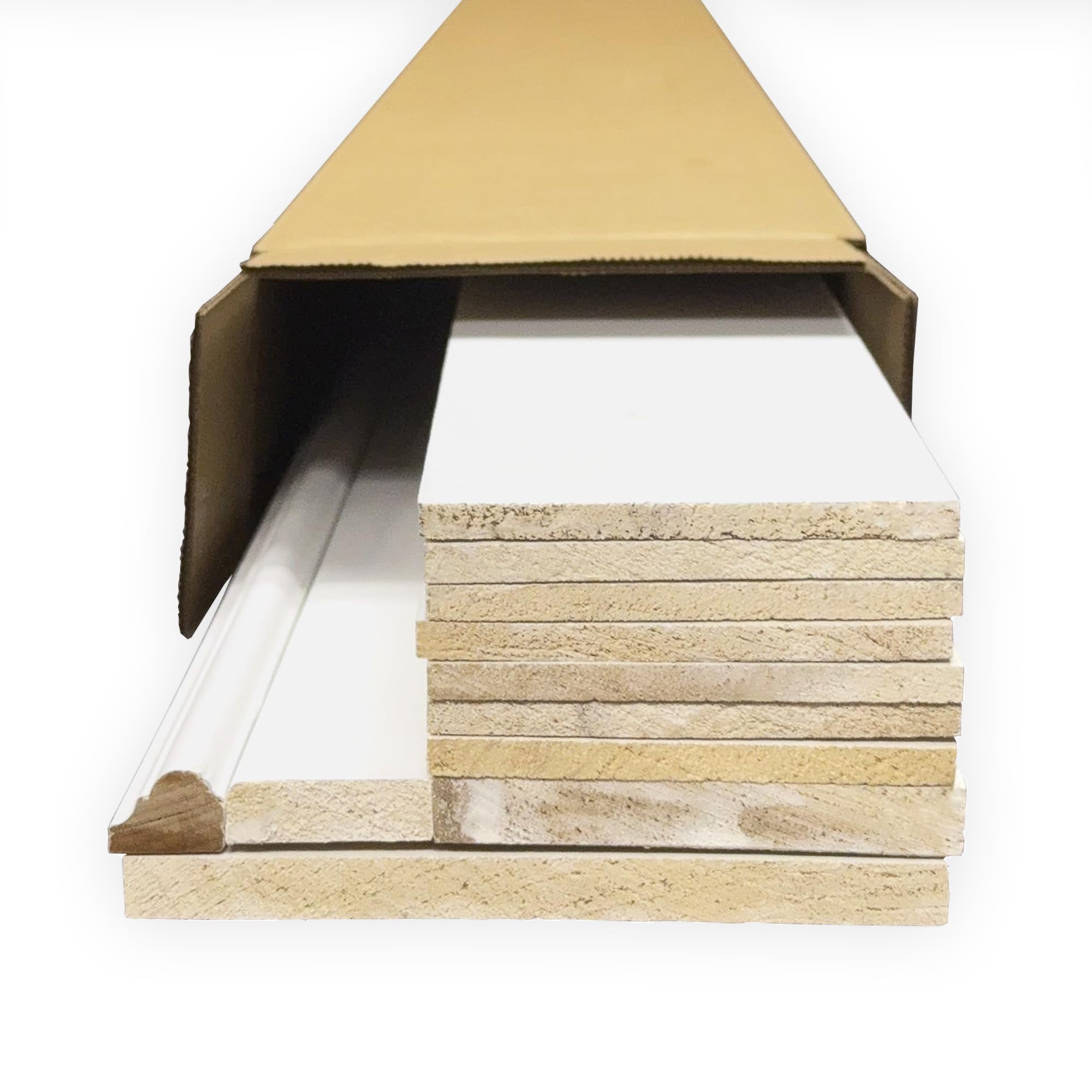 The Millwork Outlet Primed Board and Batten Wainscoting Kit