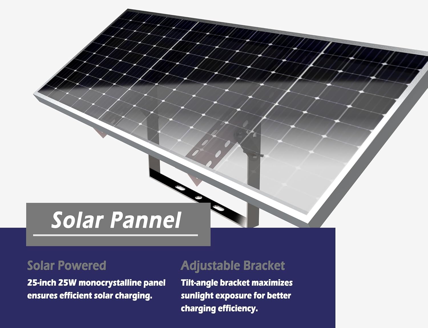 Blütezeit Solar Swing Gate Opener, 1760lb Dual-Arm Operator with Built-in 24V Lithium Battery & 25W Solar Panel, Integrated Control Box for Easy Install, Smart Auto Setting, 2 Remotes & Complete Kits