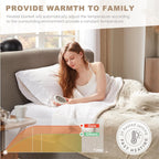 Sherpa Soft California King Electric Blanket with Dual Controls, Heating Blankets | Washable | 1-10 Hour Automatic Shut Off | Double Zone, 6 Heat Settings | 100" x 94" Grey